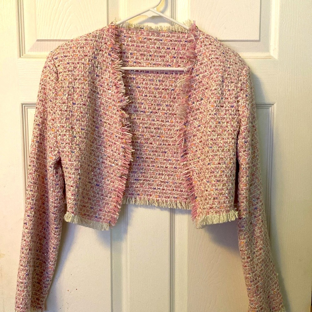 Cropped tweed women’s SHEIN jacket
